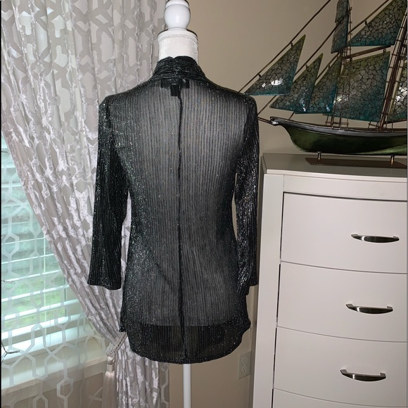 Connected apparel sheer light sparkling blazer - Picture 5 of 7